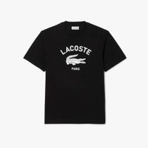 Camiseta em Algodão com Estampa Assinada Preto - L Camiseta em Algodão com Estampa Assinada Preto - L