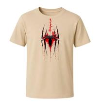 Camiseta em Algodão Masculina e Feminina Estampa Aranha Básica e Confortável em Várias Cores e Tamanhos