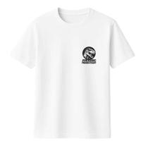 Camiseta em Algodão Masculina e Feminina Estampa Jurassic Básica e Confortável em Várias Cores e Tamanhos Camiseta em Algodão Masculina e Feminina Estampa Jurassic Básica e Confortável em Várias Cores e Tamanhos
