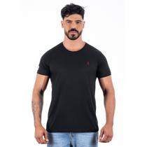 Camiseta em Algodão Masculina Preta Básica