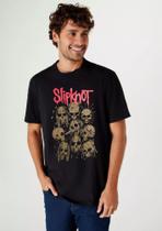 Camiseta em malha de algodão estampa moderna Camiseta em malha de algodão estampa moderna