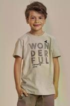 Camiseta em Malha Flamê LucBoo Infantil Menino