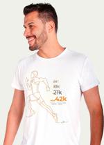 Camiseta em Poliamida Antiodor Pionieri 42k Maratona Branca