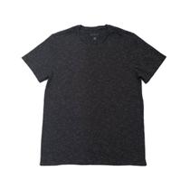 Camiseta em tecido algodão com poliester e elastano, cor mescla preta, marca basic+ tamanho p Camiseta em tecido algodão com poliester e elastano, cor mescla preta, marca basic+ tamanho p