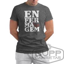 Camiseta Enfermagem Camisa Masculina Feminina Curso Técnico Enfermaria Profissão 100% Algodão - Bupp Camisetas