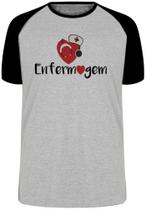 Camiseta Enfermagem love esteto Blusa Plus Size extra grande adulto ou infantil