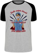 Camiseta Enfermeira super herói salvar vidas Blusa Plus Size extra grande adulto ou infantil