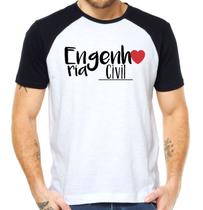 Camiseta engenharia civil curso faculdade formatura camisa