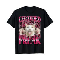 Camiseta Engraçada Com Meme De Gato Design Gráfico Vibrante Manga Curta Lavável À Máquina Camiseta Camiseta Engraçada Com Meme De Gato Design Gráfico Vibrante Manga Curta Lavável À Máquina Camiseta