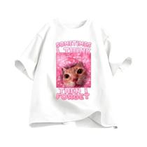 Camiseta Engraçada Com Meme De Gato, Manga Curta, Humor Bizarro, Moda Feminina E Masculina, Camiseta Camiseta Engraçada Com Meme De Gato, Manga Curta, Humor Bizarro, Moda Feminina E Masculina, Camiseta