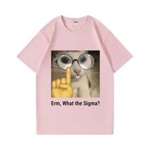 Camiseta Engraçada Com Meme De Gato Para Homens E Mulheres, Estampa De Humor Divertido, Top De Moda