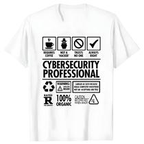 Camiseta Engraçada de Programadora de Segurança Cibernética - Presente de Aniversário
