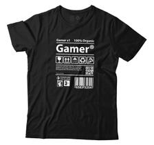 Camiseta Engraçada Gamer Instruções E Cuidados Camisa Algodão