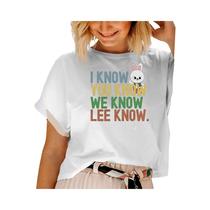 Camiseta Engraçada Kpop Stray Kids Lee Know I Know You Know Para Mulheres E Homens Skzoo Leebit