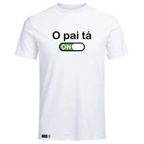 Camiseta Engraçada O Pai tá On Meninos da Vila Neymar Personalizada Camisa 100% Algodão de Qualidade