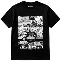 Camiseta engraçada Robert Plant - Phil Collins - Eddie Vedder - Agricultores