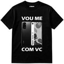 Camiseta engraçada vou me redmi com vc