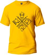 Camiseta Escudo Games Off T. Masculina e Feminina 100% Algodão Primeira Linha Gola Redonda