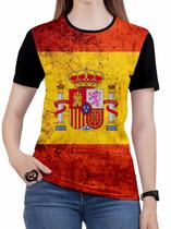 Camiseta Espanha Feminina Barcelona Madrid blusa - Alemark
