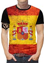 Camiseta Espanha PLUS SIZE Barcelona Madrid Masculina Blusa