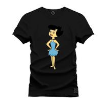 Camiseta Especial Plus Size Premium Estampada Betty