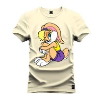 Camiseta Especial Plus Size Premium Estampada Lola Bunny