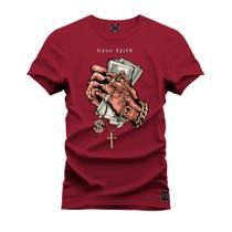 Camiseta Especial Plus Size Premium Estampada Money God