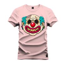 Camiseta Especial Plus Size Premium Estampada Palhaço Mau Boca