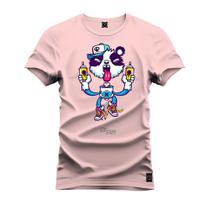 Camiseta Especial Plus Size Premium Estampada Spray Bicho