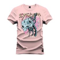 Camiseta Especial Plus Size Premium Estampada Sylesm