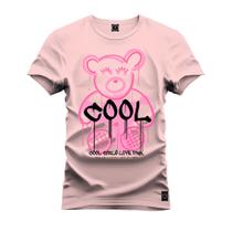 Camiseta Especial Plus Size Premium Estampada Urso Cool Movie