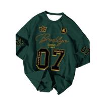 Camiseta Esportiva Brooklyn plus Size Masculina E Feminina De Manga Curta Com Estampa Gráfica Para O Camiseta Esportiva Brooklyn plus Size Masculina E Feminina De Manga Curta Com Estampa Gráfica Para O