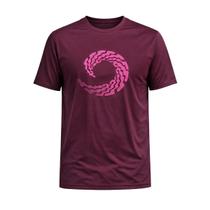 Camiseta Esportiva Compass Dry Açaí Logão Rosa Cor:AçaíTamanho:GG Camiseta Esportiva Compass Dry Açaí Logão Rosa Cor:AçaíTamanho:GG