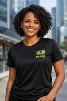 Camiseta Esportiva Dry Fit Premium com Bandeira Brasil Unisex Performance e Conforto Camiseta Esportiva Dry Fit Premium com Bandeira Brasil Unisex Performance e Conforto