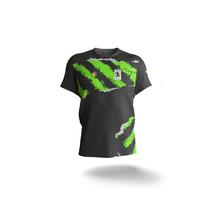 Camiseta Esportiva Dry-Fit Sublimada Verde Limão/ Preto - Fera Print