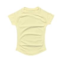 Camiseta Esportiva Feminina De Verão Com Manga Curta, Respirável, Gola Redonda, Para Academia,