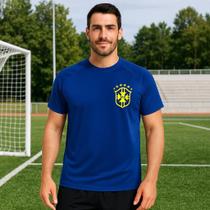 Camiseta Esportiva Helanca Light Masculina Modelo Brasil com Estampa Nº10