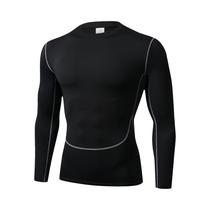 Camiseta Esportiva Masculina De Manga Longa Respirável E Absorvente De Suor Com Alta Elasticidade
