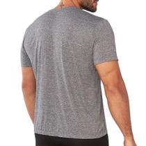 Camiseta esportiva masculino manga curta delfit TS651022 cinza mescla