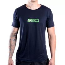 Camiseta Esportiva Slim Zeiq Preta Logo Verde e Branco Camiseta Esportiva Slim Zeiq Preta Logo Verde e Branco
