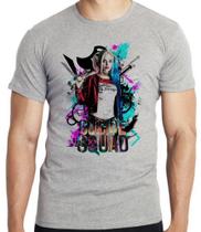 Camiseta Esquadrão Suicida Arlequina Blusa criança infantil juvenil adulto camisa tamanhos