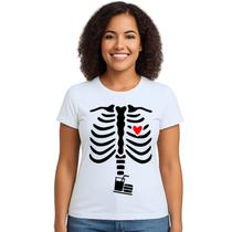Camiseta Esqueleto Raio X Lanche Estampa Personalizada Camiseta Esqueleto Raio X Lanche Estampa Personalizada