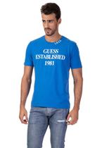 Camiseta Established 1981 Guess Azul