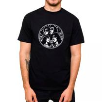 Camiseta Estampa Banda Kiss Masculina Algodao Premium Gola Redonda Fresca