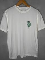 Camiseta estampa folha offwhite masculina Camiseta estampa folha offwhite masculina