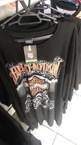 Camiseta estampa harley davidson plus size