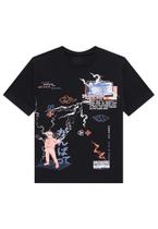 Camiseta Estampa Level Up Infantil Johnny Fox