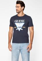 Camiseta Estampa Veleiro Azul Escuro
