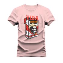 Camiseta Estampada 100% Algodão Unissex T-shirt Confortável Caixinha