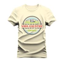 Camiseta Estampada 100% Algodão Unissex T-shirt Confortável Cultivo